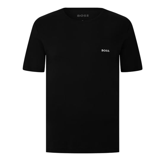 Boss T-shirt med broderad logotyp och rund hals för män (3-pack) (Svart/vit/marint) - Image 3