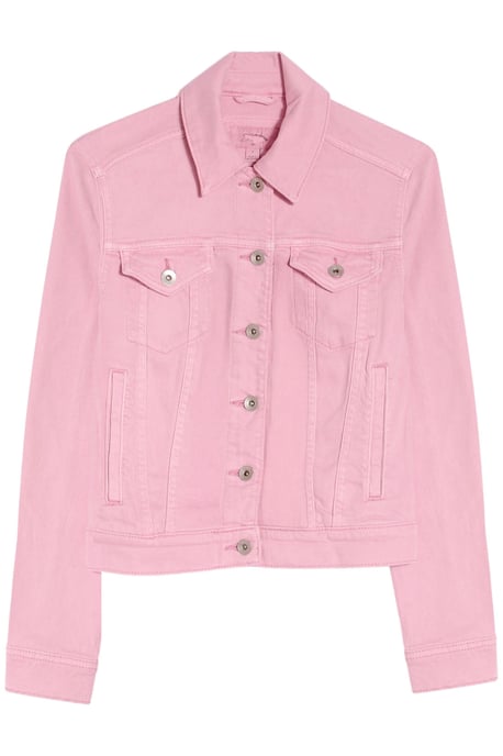 Coloured Boxy Denim Jacket - Image 3