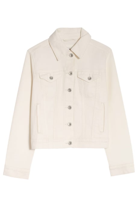 Coloured Boxy Denim Jacket - Image 2