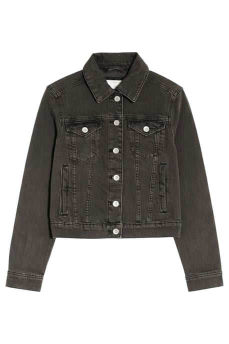 Coloured Boxy Denim Jacket - Image 1