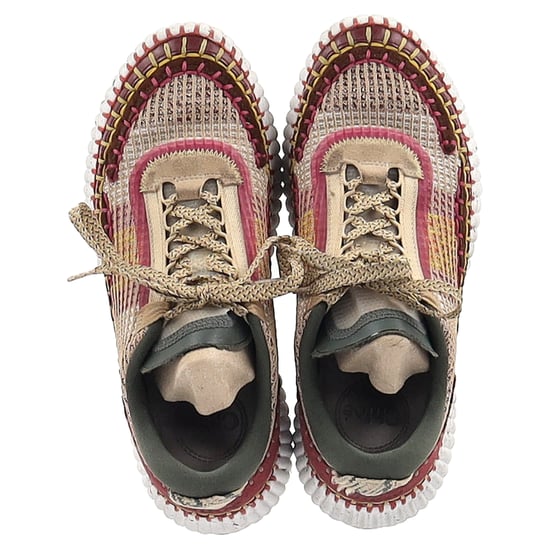 Chloé Nama Mesh Sneakers i Flerfärgad Mocka - Image 3