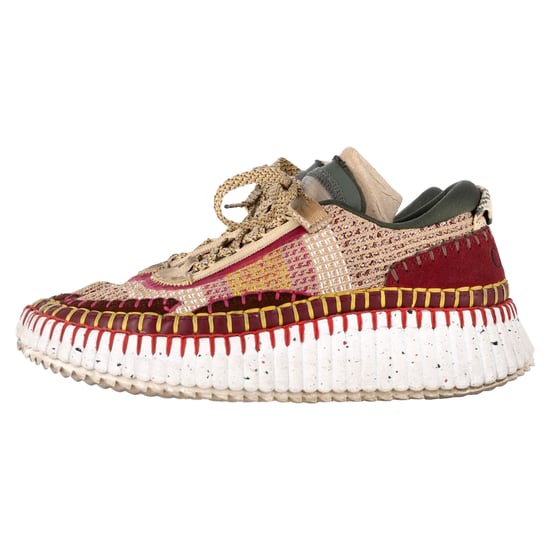 Chloé Nama Mesh Sneakers i Flerfärgad Mocka - Image 4