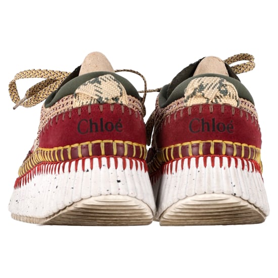 Chloé Nama Mesh Sneakers i Flerfärgad Mocka - Image 5