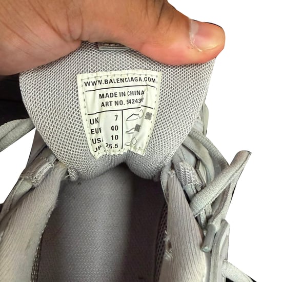Balenciaga Track Recycled Sole Sneakers in Grey Polyurethane - Image 6