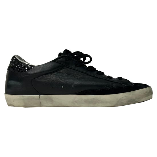 Golden Goose SuperStar Sneakers in Zwart Leer - Image 1