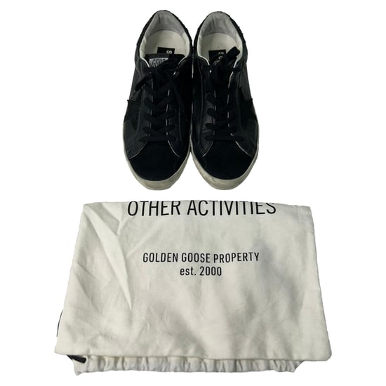 Golden Goose SuperStar Sneakers in Zwart Leer - Image 4