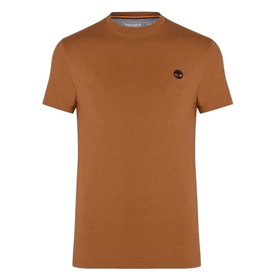 Timberland Heren-T-shirt met ronde hals en ‘River’-borduursel (Tarwe) - Image 2