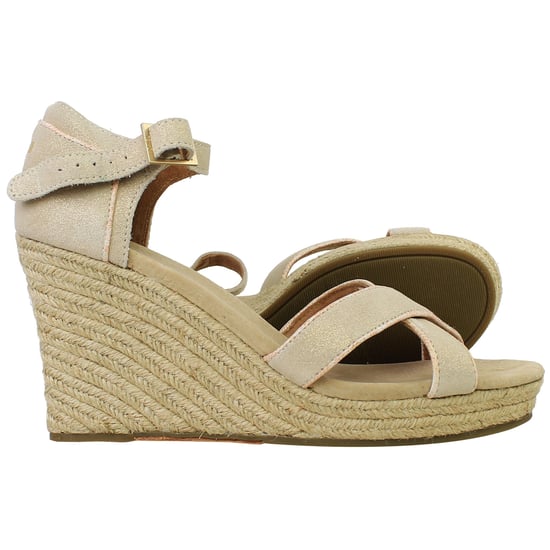 Toms Strappy Womens Beige Wedges - Image 4