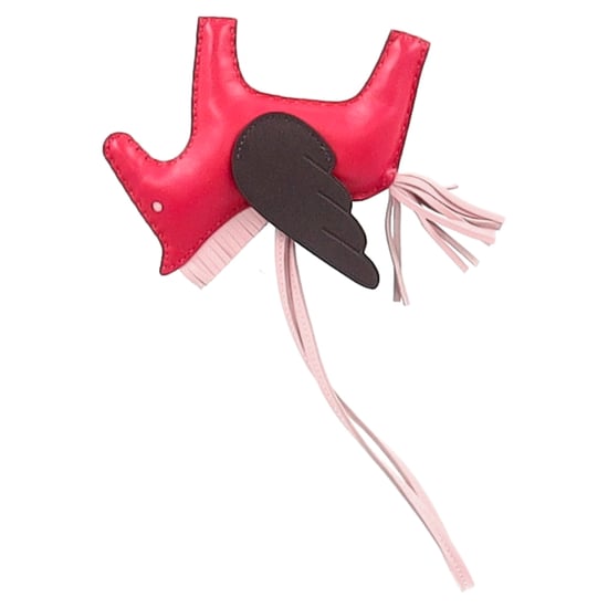Hermès Rodeo MM Charm in Roze Leer - Image 5