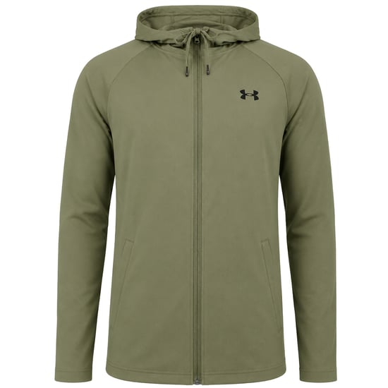 Under Armour Woven Perforated Mens Green Windbreaker Jacket - Image 1