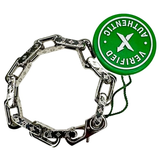 Louis Vuitton Monogram Chain Bracelet in Silver Metal - Image 1
