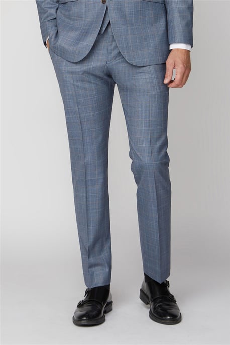 Regular Suit Trousers in Light Blue - Image 1