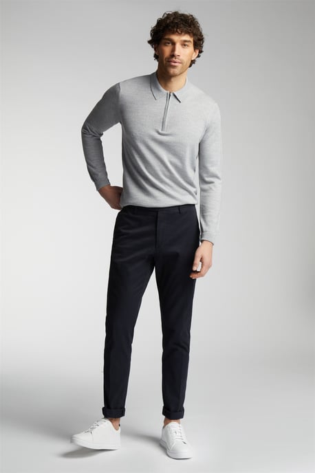 Tailored Suit Trousers in Navy - Image 2