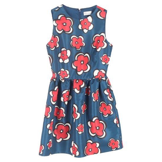 RED Valentino Floral-Print Mini Dress in Multicolor Polyester - Image 1