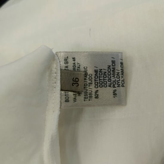 Bottega Veneta Short Sleeve Colorful Stitch Midi Dress in White Cotton - Image 5