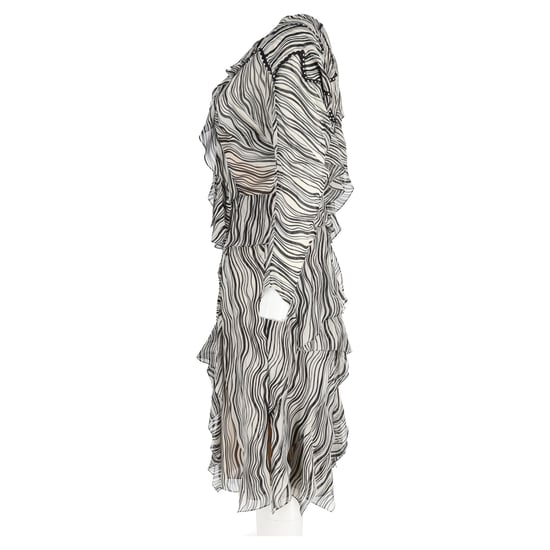 Chloé Printed Ruffle Dress in Multicolor Silk - Image 2