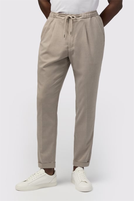 Regular Suit Trousers in Stone - Image 1