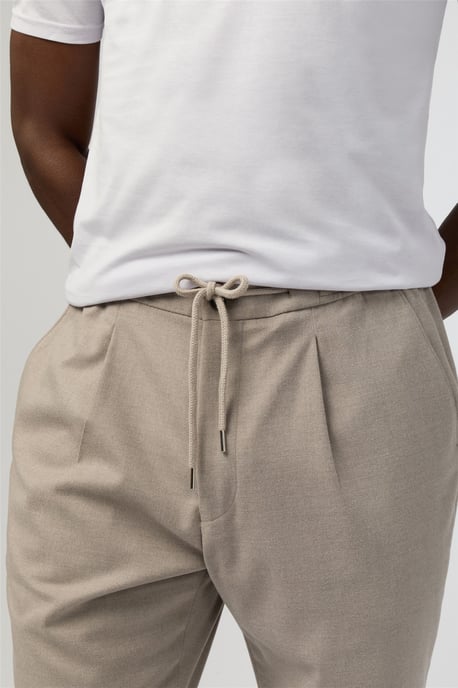 Regular Suit Trousers in Stone - Image 3