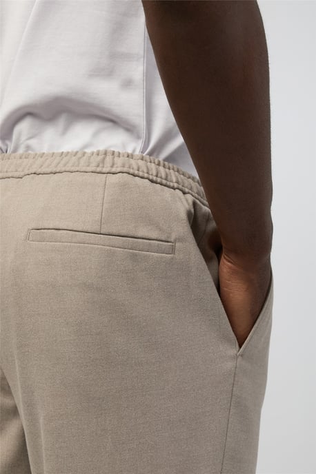 Regular Suit Trousers in Stone - Image 4