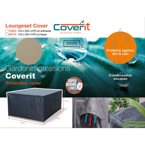 Garden Impressions Coverit loungeset hoes 310x235xh70 cm - - Image 1