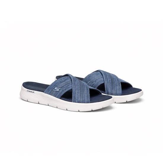 Skechers Go Walk Flex Sandal - Impress Womens Sliders Navy - Image 1