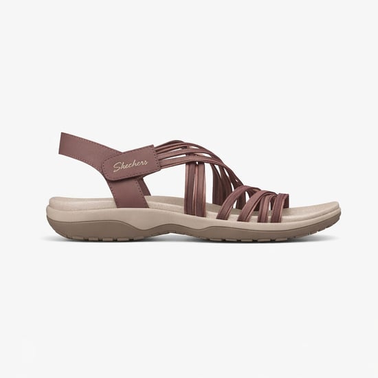 Skechers Reggae Slim - Sunnyside 2.0 Womens Cross Strap Sandals Mauve/pink - Image 1