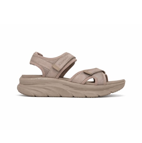Skechers D'lux Walker Sandal-bold City Womens Ankle Strap Sandals Taupe - Image 1