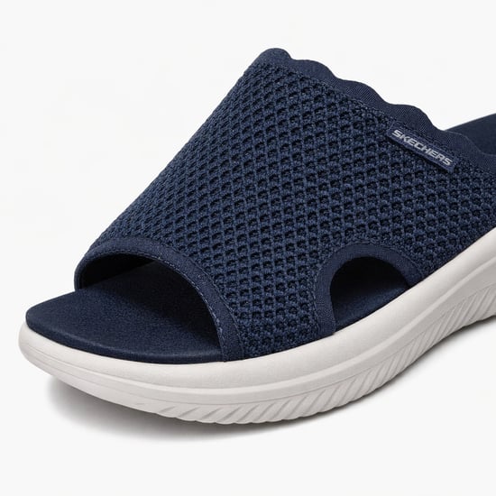 Skechers Ultra Flex 3.0 Sandal-bring I Womens Sliders Navy - Image 3