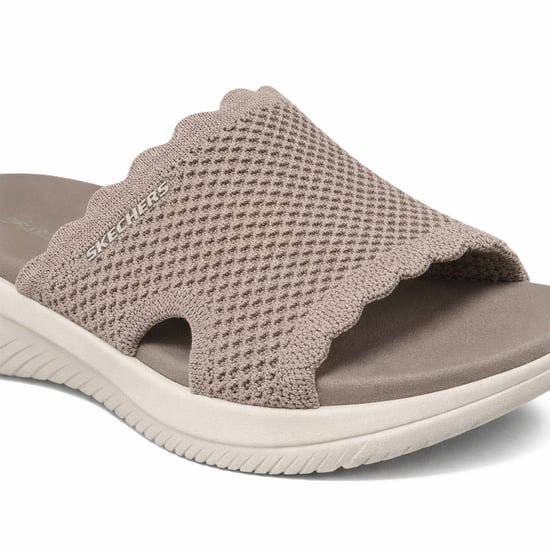 Skechers Ultra Flex 3.0 Sandal-bring I Womens Sliders Taupe - Image 4