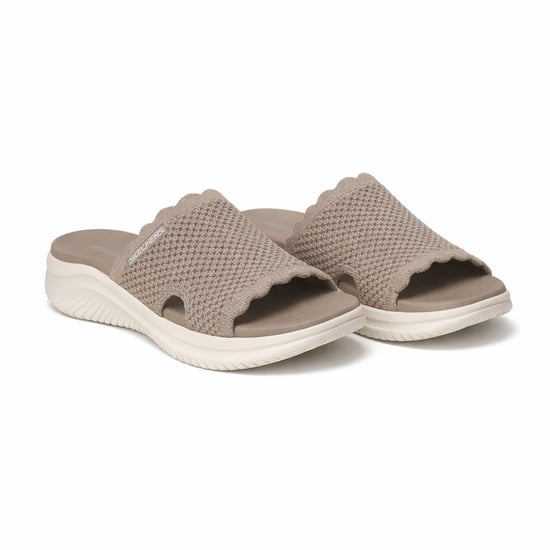 Skechers Ultra Flex 3.0 Sandal-bring I Womens Sliders Taupe - Image 5