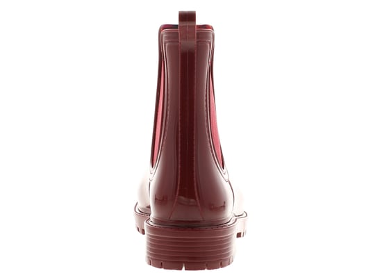 Platino Womens Ankle Wellies Splash Slip On burgundy - Image 4