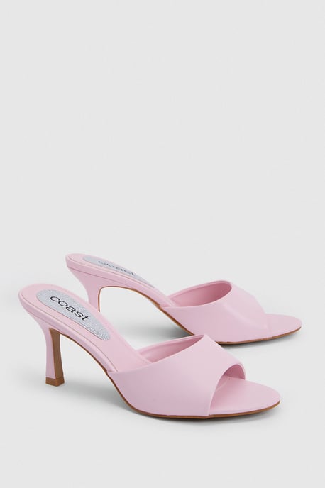 Abbie Faux Patent Leather Medium Stiletto Heeled Mules - Image 2