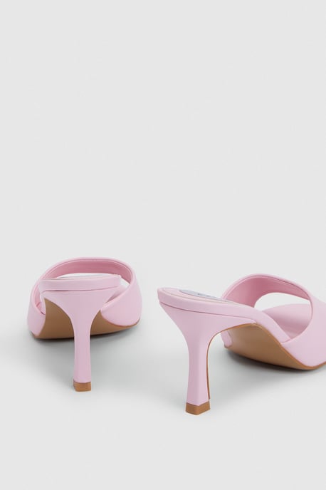 Abbie Faux Patent Leather Medium Stiletto Heeled Mules - Image 3