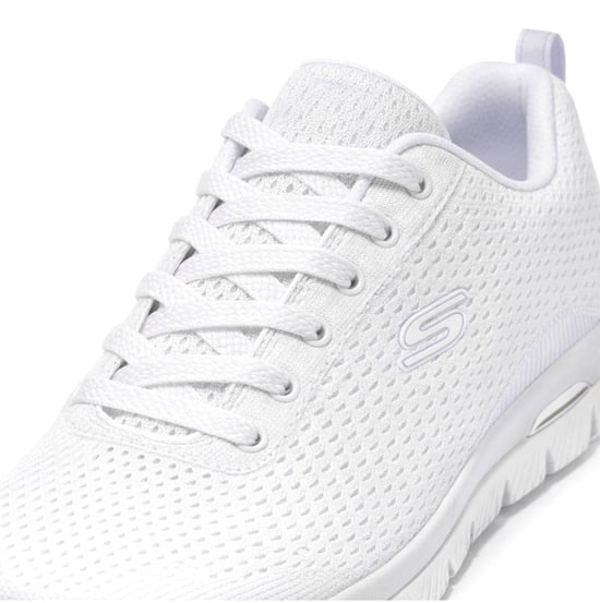 Skechers Arch Fit Summits - Daily Flow Womens Casual Trainers White Lavender - Image 6