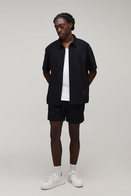 Regular Fit Short Sleeve Santorini Shirt and Relaxed Short Set - Image 4