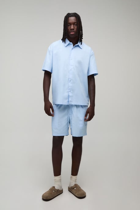 Regular Fit Short Sleeve Santorini Shirt and Relaxed Short Set - Image 4