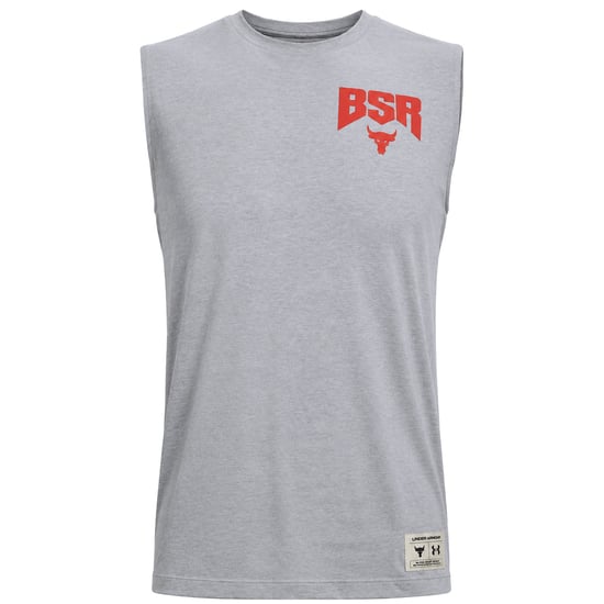 Under Armour x Project Rock Show Your BSR Mens Grey Vest - Image 1