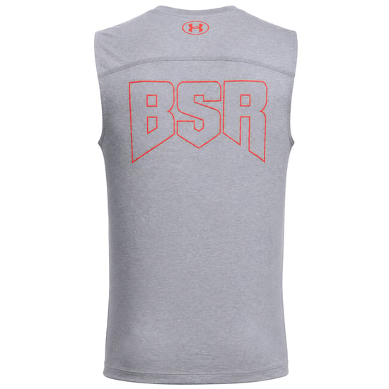 Under Armour x Project Rock Show Your BSR Mens Grey Vest - Image 2