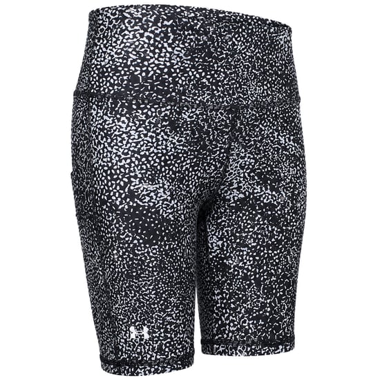 Under Armour HeatGear AOP Womens Black Bike Shorts - Image 2