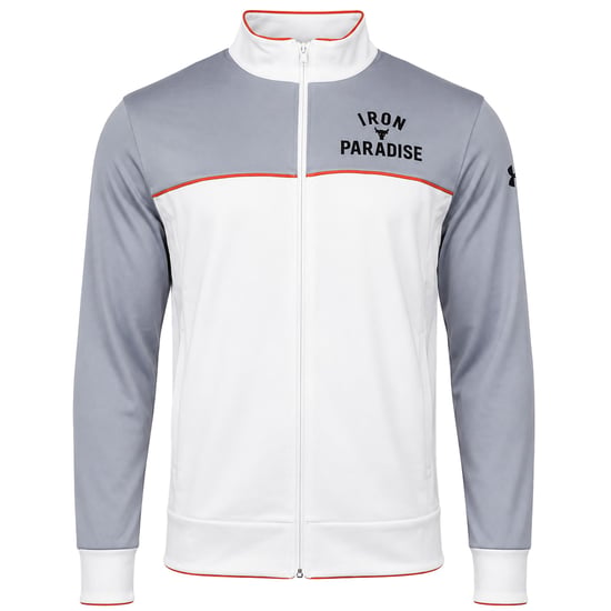 Under Armour x Project Rock Knit Mens White Track Jacket - Image 1