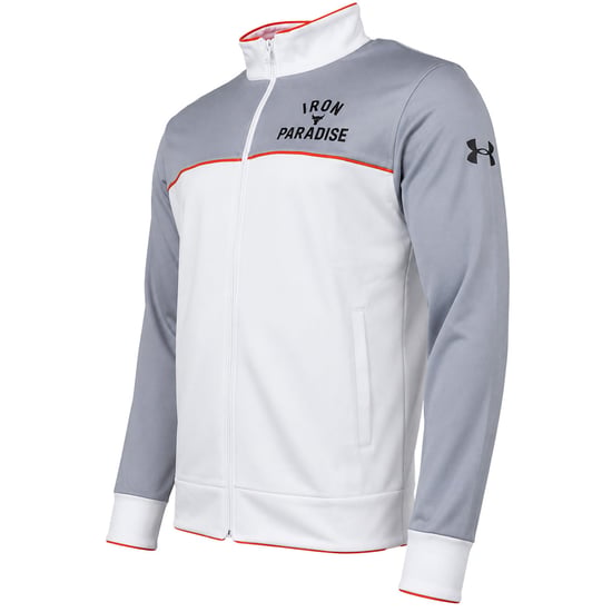 Under Armour x Project Rock Knit Mens White Track Jacket - Image 2