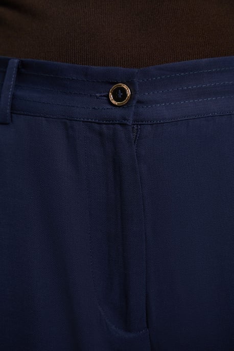 Premium Viscose Linen Woven Straight Leg Trouser - Image 4