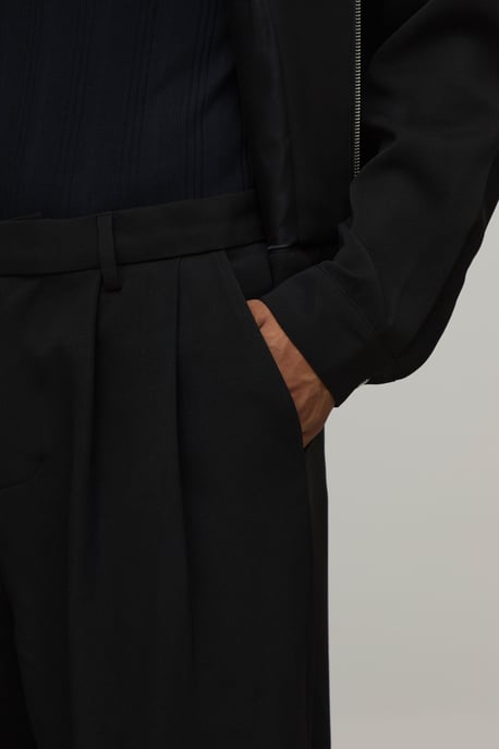 Double Pleat Balloon Fit Co-ord Tailored Trousers - Image 3
