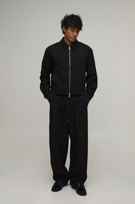 Double Pleat Balloon Fit Co-ord Tailored Trousers - Image 4