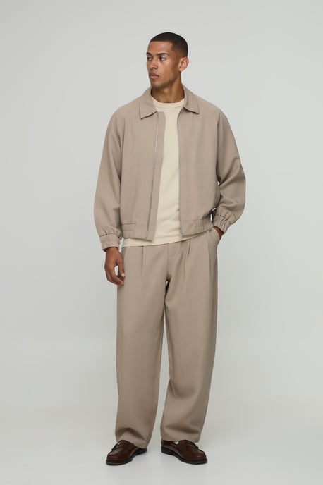 Double Pleat Balloon Fit Co-ord Tailored Trousers - Image 4
