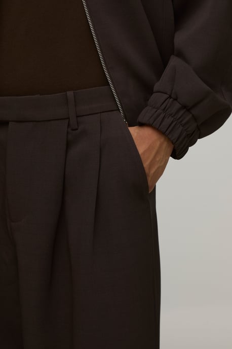 Double Pleat Balloon Fit Co-ord Tailored Trousers - Image 3