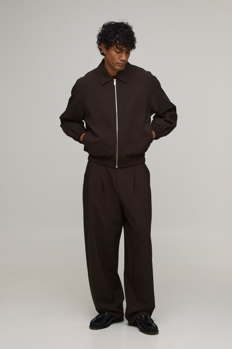 Double Pleat Balloon Fit Co-ord Tailored Trousers - Image 4