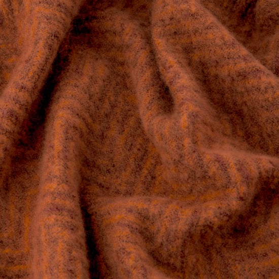 Furn Tweedie Brushed Herringbone Throw, Cinnamon - Image 2