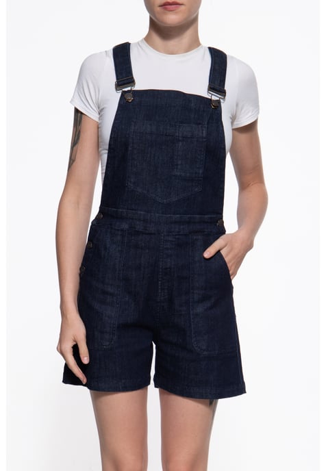 Queen Kerosin Damen Latzshorts - Image 1