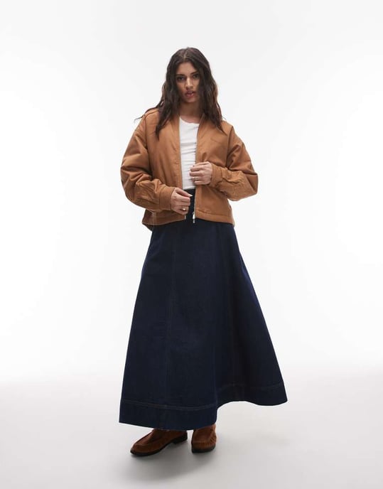 House of Sunny canvas worker jacket in tan - Image 4